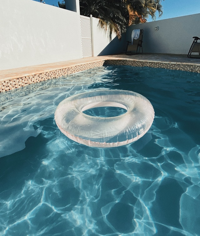 Pool Resurfacing Other an inner tube in a pool